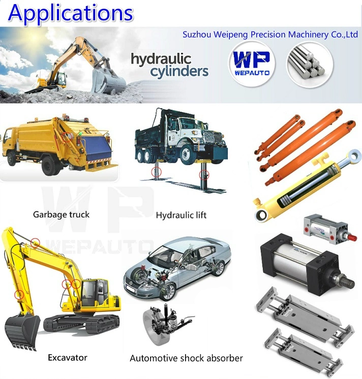 Custom Hollow Shock Absorber Boom Hydraulic Cylinder Pistons Rods for Hydraulic Cylinders