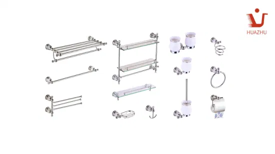 Современная настенная полка для полотенец для ванной комнаты, вешалка для полотенец, хромированное покрытие из цинкового сплава + завод OEM Ss201